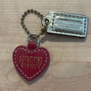 COACH Leather Keychain